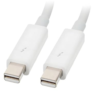 CY Cable Thunderbolt 2 a Thunderbolt 2 macho a macho, cable de datos de video 4K de 20 Gbps para Mac Pro 2013, 2014 y 2015 (no compatible con Mini-DP), 50 cm
