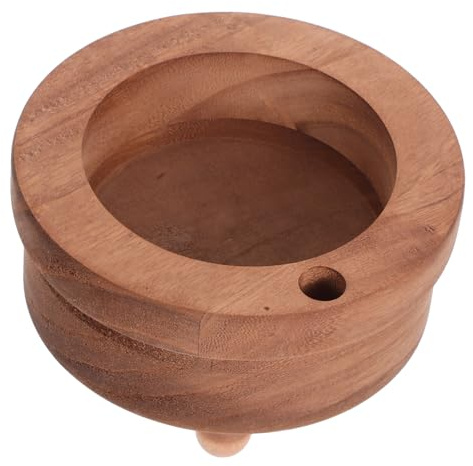 ERINGOGO Portavasos de madera soporte para taza de café para mostrador dispensador de tazas de café puesto de cafe portavasos para encimera Marrón