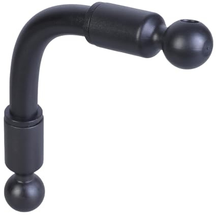Uqezagpa Adaptador de bola flexible de 17 mm, brazo de montaje de teléfono para soportes dobles adecuado para soportes de dispositivos de mapa y extensión de montaje de bicicleta
