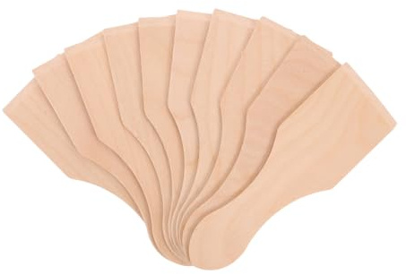 LRXIYODE 10pcs Mini Wooden Spatulas for Cooking Safe Small Pastry Cooking Tools for Creative Roleplay Family Bonding and Kitchen Skill Building