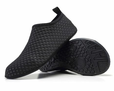 HWJFDC Vattentäta strumpor unisex skor, yogaskor inomhus, fitness, snabbtorkande strand, bärbar simning för par, vattenlevande (K07–9 som dusch, 48–49)