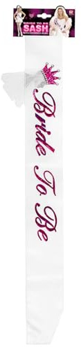 W WIDMANN MILANO Party Fashion - Schärpe Bride To Be, glitzernd, Junggesellenabschied, JGA, Accessoire