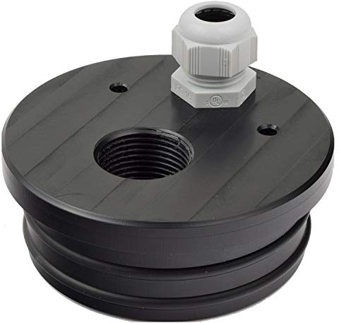 Agora-Tec® Brunnendeckel für 4 Zoll DN 100 Brunnenrohr mit 1 Zoll (30,3mm) IG Innengewinde