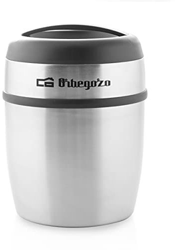 Orbegozo TRSL 1500 Termo para sólidos y líquidos, Fabricación acero inoxidable, Temperatura fría o caliente, Asa de transporte, libre de BPA, 1500 ml