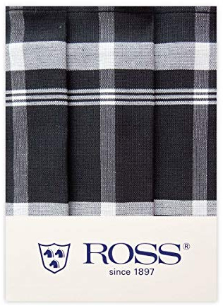 Ross - Exclusiv - Geschirrtücher Halbleinen - 0910-3er-Pack (50 x 70cm Schwarz)