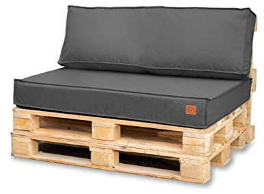 Bielik Palettenkissen Set 2-teilig 120x80 cm Sitz- und Rückenkissen