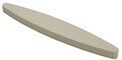 IHIGOGOFA Sharpening Stone 230 mm (9''), 180 Grit Oval Whetstone for Sharpening Knives, Knife Sharpener Stone for Garden Tools Kitchen Knives Chisels Axes Beige