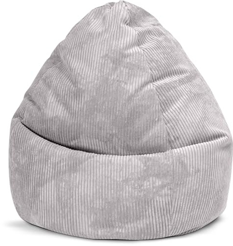 SITTING POINT only by MAGMA Shara Sitzsack XXL aus Cord – 80×130 cm Bean Bag Chair, Cord Sitzsack für Erwachsene, Gaming Sitzsack – pflegeleichter Bezug & nachfüllbare EPS-Füllung