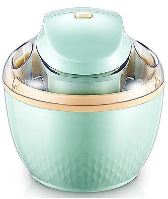 WAOCEO Sorbetière Sorbetiere Machine à crème glacée Petite Maison Machine à crème glacée au Yaourt aux Fruits Maison entièrement Automatique crème glacée Faisant la Machine Bricolage Gelato Maker