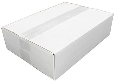 dimapax Faltkarton 350x250x100 mm weiß oder braun - Kartonagen Faltkarton Kartons Päckchen | optimiert für den DHL Päckchenversand S bis 2kg (weiss, 25)