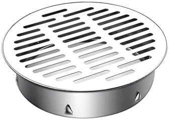 Removable Floor Drain Cover,Stainless Steel Round Flat Drain Grate Cover,Anti-clogging Floor Drain,Drain Covers Filter For Outdoor,Rooftop,Sinks Balcony 160mm