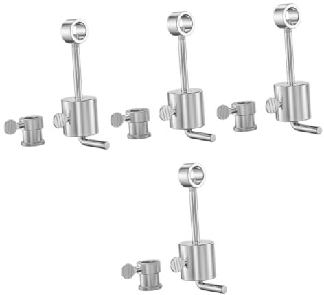 Happyyami 4sets Rotisserie Balance Electric Grill Spit Rod Weight Sturdy Rotisserie Weight Spit Stopper Grill Rod Stoppers for
