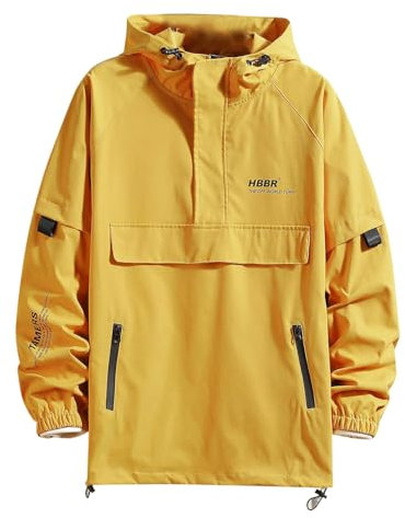 SRZYMJ Windjacke Herren Jacke Herren Sommer Baumwolle Kapuzenpullover Lila Outdoor Jacken Für Herren Sweat Jacke Herren Jacke Herren Sommer Baumwolle Gelb Pu-Lederjacke Mit Stehkragen XL