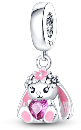 LONGLUCK Crystal Blue Evil Eye Bead Charm Glücksbringer passt Charms Armbänder für Frau 925 Sterling Silber Dangle Anhänger Bead, Mädchen Schmuck Perlen Geschenke für Frauen Armband & Halskette