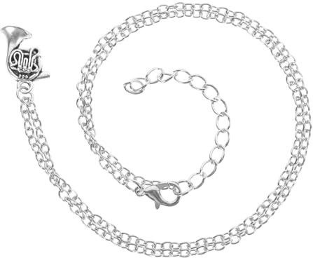 COLLBATH 2 Stück Halsketten Musikliebhaber Waldhorn Anhänger Metall Charmante Damen Herren Schmuck
