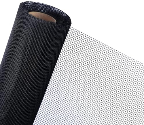 Ailinscn Moustiquaire Fenêtre, 100 x 250 cm,Grillage en fil d'acier inoxydable 304 Moustiquaire de remplacement découpable, Convient pour les fenêtres, salons, portes-fenêtres, lucarnes