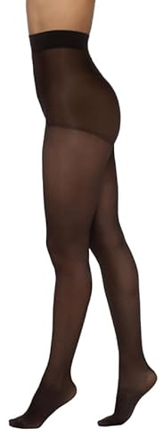 Sarah Borghi Fit 70 Collant Femme 70 Deniers Transparents, Bas de Compression Graduée, Reposants, en Lycra avec Gousset en Coton et Couture Plate, Made in Italy (castor, XXL)