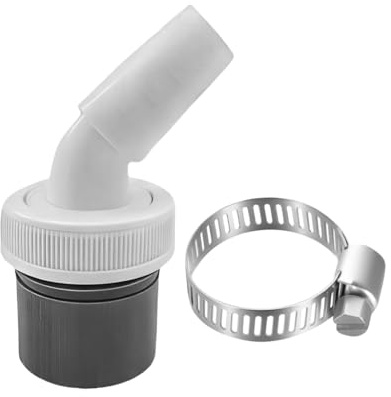 Guaber Washing Machine Drain Connector Construction with Corrosions Resistant Hose Clamp for Dishwasher Dryer
