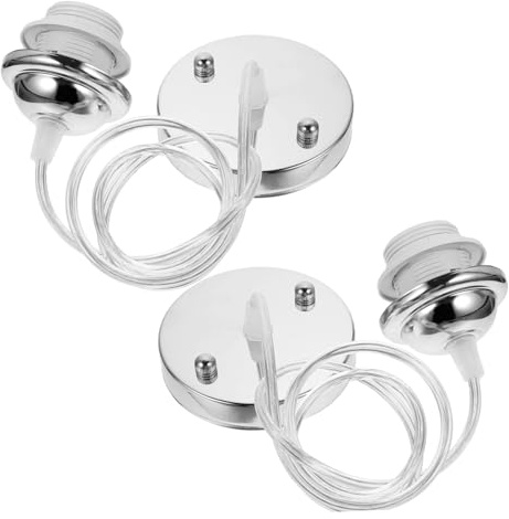 WEKADRIN 2pièces Douille Filetée Pour Plafonnier Douille à Vis Métallique Kit De Suspension Avec Câble