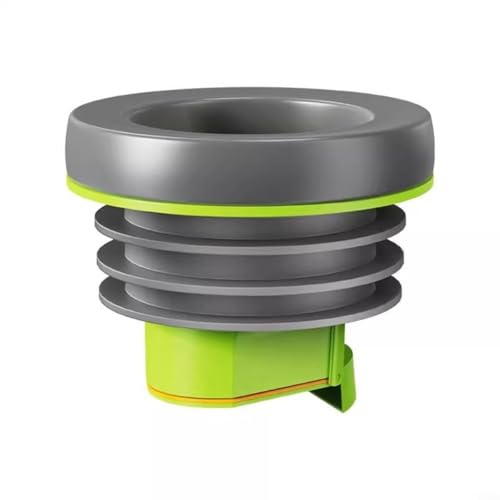 Puupaa Anillo de sellado de brida de inodoro con válvula de retención antireflujo, construcción de ABS y goma para compatibilidad de tuberías de PVC de 100-110 mm (gris verde)