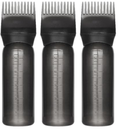 TOYANDONA Botella Ligera y Elegante Aplicadora de Raíz para Teñir el Cabello 3 Piezas Diseño de Escala y Material Pp 160ml para Uso Profesional en Salones