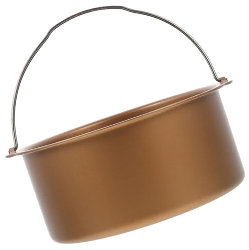 BESPORTBLE Accessoire de Pâtisserie Moule à Gâteau en Fonte pour Friteuse à Air, Plat à Pizza 6 Pouces, Cuisson Homogène pour Pains et Gâteaux