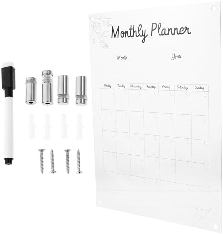 LIFKOME Abwischbares Acryl Memo Board mit Transparentem Design Leichtes Umweltfreundliches Schreibbrett für Büro und Vielseitige Einsatzbereiche