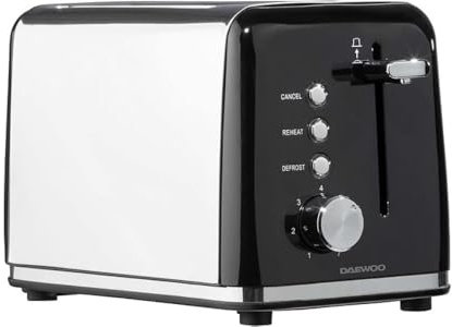 Daewoo Black 2 Slice Toaster