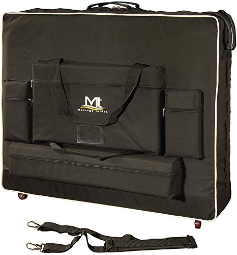 Master Massage Mallette de Transport avec roulettes pour Table de Massage de 30, Noir