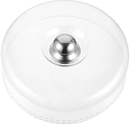DOITOOL Cloche à gâteau avec plateau en plastique pour désert, cloche à gâteau, plateau de service 30 cm
