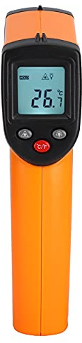 Infrarot-Thermometer, -50 ℃ ~ 530 ℃ (-58 ℉ ~ 986 ℉) Digitale Laser-Infrarot-Thermometerpistole mit berührungsloser LCD-Anzeige Temperaturpistole für die Küchenindustrie