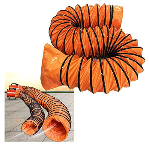 LIGUOYI PVC Luftkanal Länge 10m 5m, 300mm-600mm Durchmesser Flexibler Lüftungskanal Langlebig Und Robust, Belüftungsschlauch Mit D-Ring, Warmluftschlauch Für Fabriken, Keller, Werften Usw
