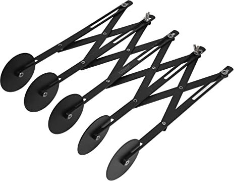 Pastry Cutter, 5 Wheel Stainless Steel Cutter Pastry Cutter with Handle Double Cutter Pizza Cutter Multi-Round Dough Cutter Roller(5 Wheel)