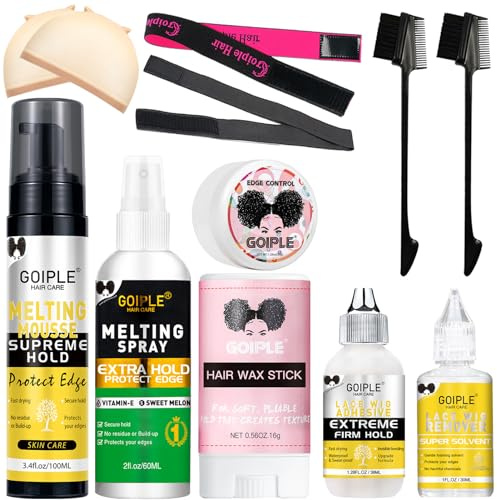 Lace Melting and Holding Glue-Less Hair Adhesive Glue Lace Melt Mousse Wig Melting Mousse Supreme Hold