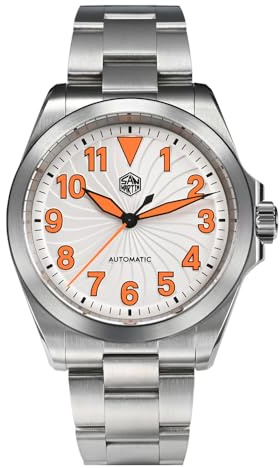 San Martin SN0132 - Orologio da pilota con quadrante a turbina, orologio da pilota NH35, alla moda, sportivo, automatico, con zaffiro luminoso, 10 bar, V 1