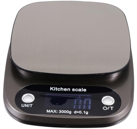 Amosfun 1 Pc balanza de cocina escala báscula de cocina doméstica balanzas eléctricas para cocinar balanza electrónica de alta precisión báscula de cocina digital balanza de bolsillo