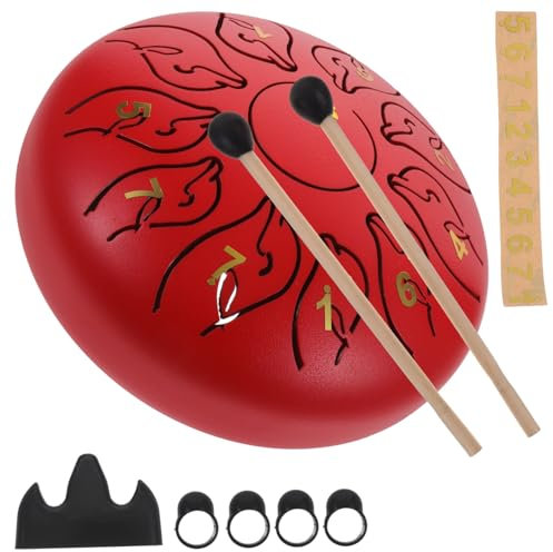 ibasenice Steel Tongue Drum Töne Metallklang Ethereal Tonstab Handpans Junge Mädchen Erwachsene Musikinstrument Portable Zungentrommel Kit Klangheilung Yoga Meditation