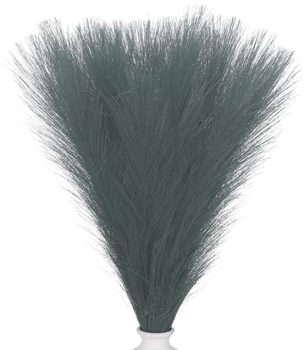 PATIKIL 21.7 Pulgadas Decoración de Paja de Pampa, 30 Piezas de Paja de Pampa Artificial a Granel, Paja de Pampa Falso Esponjoso Pequeño Seco, Gris