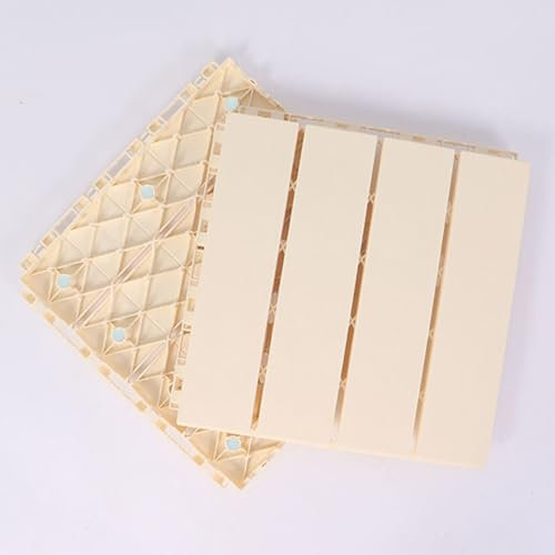 LXXW Pavimento WPC Incastro Decking in finto legno di plastica, 50 pezzi, piastrelle quadrate ad incastro, piastrelle in plastica a scatto for portico, bordo piscina, cortile per Giardino, Patio, Terr
