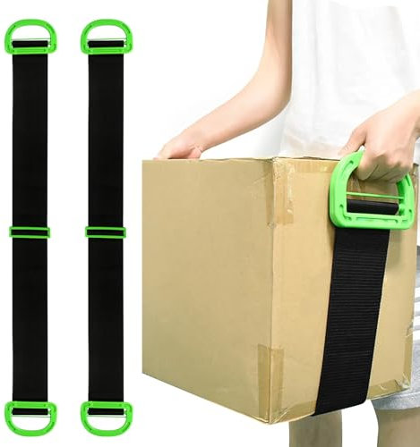 Transportgurt 2 Pack Tragegurte Umzug Verstellbare Hebegurte Lasten 330lbs Transportgurt Schwerlast Tragegurt für Möbel Boxen Klavier Bücherregalen