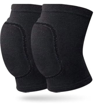 REIFOR Knieschützer Knieschoner Knieschützer, Atmungsaktiv, Elastische Knieschützer, Rutschfeste, Gepolsterte Knie Aus Schwamm, Für Tanzen, Laufen, Basketball, Fußball Knieschützer Wandern(Black,L)