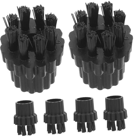 DOITOOL M8 Steam Cleaner Brush Heads Replacement Kit Portable Cleaning Brush Accessories for Household Steam Cleaners Durable and Easy to Replace Efficient Dirt Removal Tool