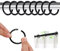 45 Pièces Anneau Rideau Douche 40 mm, Silencieux Crochet Rideau de Douche en Plastique,Facile da usare pour ø 2-4 cm Tringles Télescopiques, Peut être utilisé comme Crochet pour Suspendre êtements