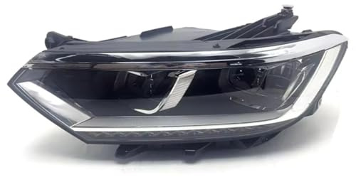 Asfgchh Scheinwerfer für VW für Passat B8 2014 15 16 17-2020 Scheinwerfer Frontstoßstange Scheinwerfer Scheinwerferbaugruppe Scheinwerferlampe mit LED-Scheinwerferbaugruppe (Links)