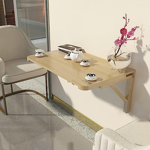Faltbarer Wandtisch für den Außenbereich, für Zuhause/Bar/Büro/Garten/Garage, platzsparender ausziehbarer Esstisch & schwimmender Laptop-Schreibtisch (L110 x B60 cm)