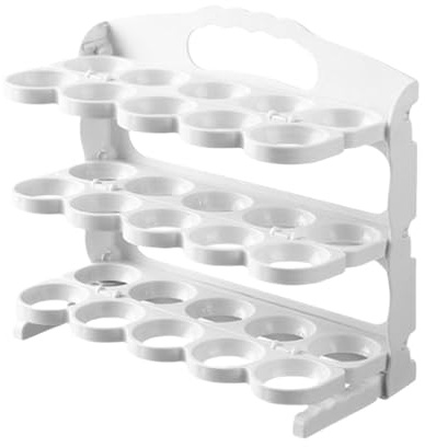 Contenitore per uova frigorifero,supporto uova a 3 livelli pieghevole | soluzione di stoccaggio per cucina casa, conservazione alimentare, preparazione pasto giornaliera