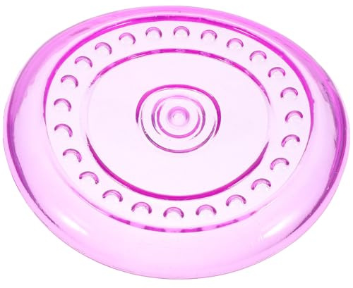 SUPVOX Disque à Lancer pour Chien Résistant aux Morsures en TPR Souple, Petit Format Violet, Jouet Volant D'extérieur pour Chiots et Chiens de Grosse Taille