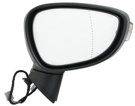 Callume Außenspiegel rechts Kompatibel mit Ford Fiesta VI 08-13 1532331 | Für Ford Fiesta VI 2008-2013. Rechts, elektrisch, konvex, grundiert, mit Blinker, 5-polig/8-Loch.