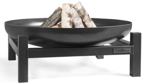Cook King Panama Feuerschale 80 cm - BBQ Feuerschalen für den Garten - Feuerstelle Outdoor & Feuertonne - Terrasenofen aus Legierter Stahl - Feuerkorb für den Garten - Holzofen Mit Füße - 80x80x30cm