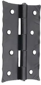 Bisagras de puerta martilladas a mano, bisagras de gabinete de hierro forjado, caja rústica forjada de metal negro, armario antiguo de granja